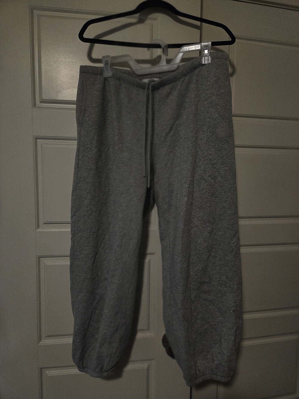 JoyLab Gray Men's Fleece Joggers with Drawstring